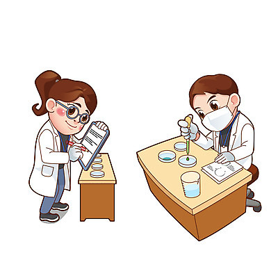 전신 여자 남자 일러스트 탁자 직업캐릭터 실험 서기 앉기 상반신 성인 두명 관찰 기록 스포이트 과학자 비커 서류판 성인만 안경낌 일러캐릭터 AI파일 직업 캐릭터 안경 과학 가구 모션 실험기구 사람 사무용품 피펫 학자 파일형식 벡터