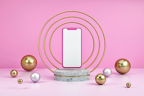 도형 PSD 편집 편집이미지 분홍색 백그라운드 프레임 사람없음 스마트폰 핸드폰 3D소스 3D 원형 디지털합성 오브젝트 단상 입체도형 편집소스 이미지편집 편집3D 컬러 전자제품 스마트기기 입체 파일형식