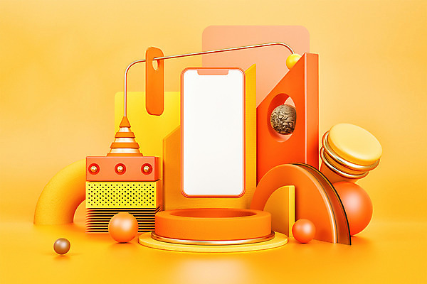 도형 PSD 편집 편집이미지 백그라운드 프레임 사람없음 스마트폰 핸드폰 3D소스 3D 주황색 디지털합성 오브젝트 단상 입체도형 편집소스 이미지편집 편집3D 컬러 전자제품 스마트기기 입체 파일형식
