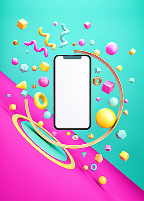 도형 PSD 편집 편집이미지 백그라운드 프레임 사람없음 스마트폰 핸드폰 컬러풀 3D소스 3D 사각형 원형 고리 디지털합성 오브젝트 입체도형 편집소스 이미지편집 편집3D 컬러 전자제품 스마트기기 입체 파일형식