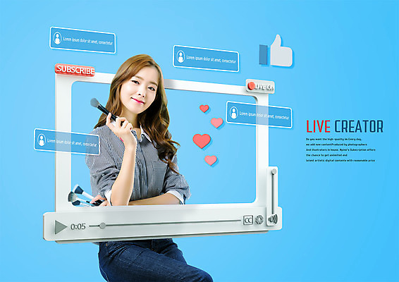 PSD 편집 편집이미지 여자 하늘색 프레임 한명 들기 상반신 20대 성인 화장 뷰티 3D소스 3D 한국인 디지털합성 방송 손모양 댓글 동영상 동영상창 라이브 메이크업브러쉬 성인여자한명만 편집소스 뷰티크리에이터 유튜버 스트리밍 숏폼 이미지편집 편집3D 모양 1 모션 사람 동양인 청년 파란색 붓 신조어 여자한명만 성인여자만 파일형식 크리에이터 손_신체부위