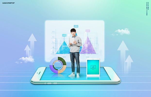 전신 PSD 편집이미지 남자 화살표 하늘색 비즈니스 성공 그래프 한명 서기 들기 20대 성인 스마트폰 태블릿 한국인 상승 창업 성인남자한명만 이미지편집 1 컨셉 모션 사람 동양인 청년 파란색 전자제품 핸드폰 스마트기기 자영업 남자한명만 성인남자만 파일형식