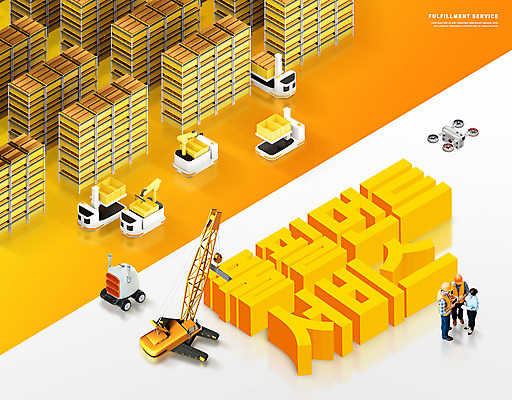 전신 PSD 서양인 편집이미지 여자 남자 40대 중년 서기 성인 타이포그라피 세명 30대 노란색 로봇 배송 서비스 기중기 유통 드론 물류창고 배달대행 배달대행서비스 물류센터 대행 재고 이미지편집 외국인 문자 컬러 모션 사람 장년 중장비 상품 창고 파일형식
