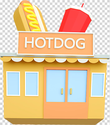 편집 편집이미지 누끼 사람없음 건물 3D소스 3D 디지털합성 콜라 핫도그 PNG 패스트푸드점 핫도그가게 로우폴리 편집소스 건축물 음식 패스트푸드 상점 탄산음료 파일형식