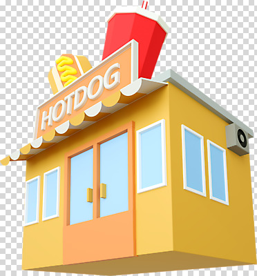 편집 편집이미지 누끼 사람없음 건물 3D소스 3D 디지털합성 콜라 핫도그 PNG 패스트푸드점 핫도그가게 로우폴리 편집소스 건축물 음식 패스트푸드 상점 탄산음료 파일형식