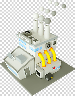 편집 편집이미지 공장 누끼 사람없음 건물 3D소스 3D 연기 디지털합성 PNG 공장굴뚝 로우폴리 편집소스 건축물 공업 파일형식