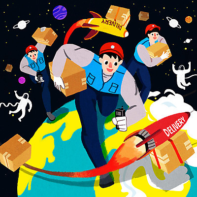 전신 PSD 구름 남자 별 지구 일러스트 들기 여러명 상반신 성인 로켓 우주비행사 택배기사 배송 택배 속도 우주복 무전기 택배상자 퀵 성인남자만 당일배송 국내일러스트 자연요소 옷 다수 모션 무선통신 사람 상자 우주 운송업 배달원 퀵서비스 남자만 성인만 파일형식