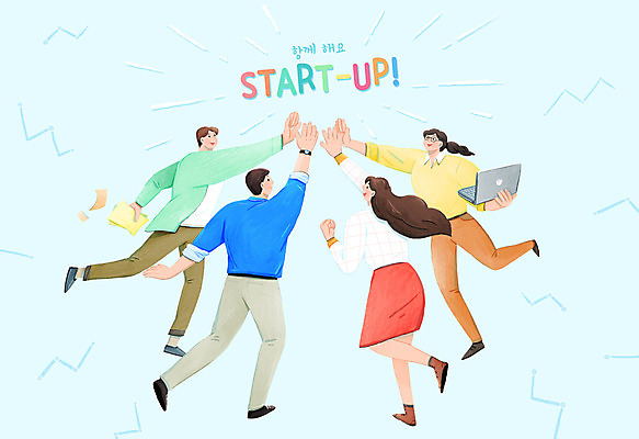 전신 PSD 여자 남자 일러스트 응원 함께함 들기 여러명 성인 타이포그라피 노트북 파이팅 희망 직장인 비즈니스맨 비즈니스우먼 창업 하이파이브 성인만 국내일러스트 직업 문자 감정 다수 컨셉 비즈니스 모션 사람 손짓 전자제품 자영업 파일형식