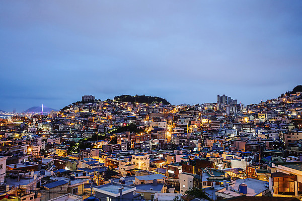 포토 JPG 바다 야경 하늘 사람없음 야외 부산 전경 국내포토 한국 풍경 야간 파일형식 탑뷰 풍경_경치