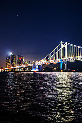 포토 JPG 바다 야경 사람없음 야외 부산 광안대교 해운대 국내포토 한국 다리_건축물 야간 파일형식 풍경_경치