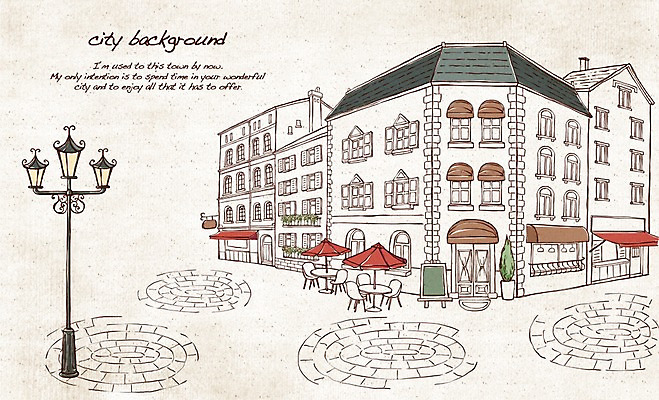 PSD 유럽 선 여행 백그라운드 가로등 데이트 일러스트 지붕 거리 주택 풍경 사람없음 건물 관광지 칠판 만남 조약돌 도시 파라솔 복고 광장 손그림 노천카페 복잡 국내일러스트 건축물 공공시설 나라 컨셉 카페 돌_바위 파일형식