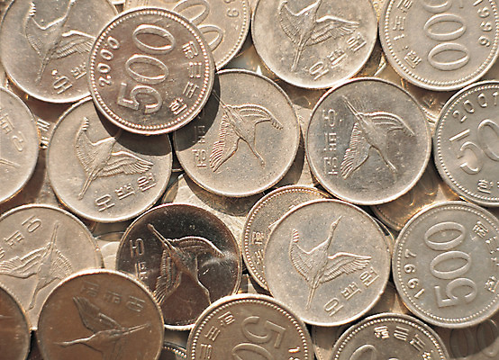 포토 JPG 동물 문양 다수 백그라운드 돈 비즈니스 한국 근접촬영 사람없음 금융 경제 하이앵글 숫자 동전 여러개 학 원화 오백원 오브젝트 국내포토 문자 아시아 뷰포인트 조류 재산 파일형식