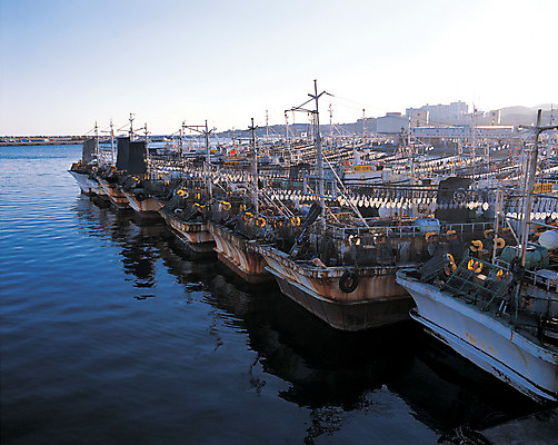 포토 JPG 주간 바다 컬러 수상교통 하늘 한국 풍경 해변 사람없음 야외 파란색 반사 마을 어선 정박 어촌 여러대 선박 국내포토 자연요소 아시아 교통수단 다수 시골 배 파일형식