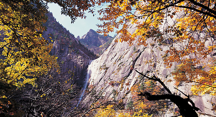 포토 JPG 주간 나무 식물 계절 로우앵글 컬러 단풍 자연 하늘 단풍나무 산 한국 파노라마 풍경 사람없음 야외 관광지 가을 돌_바위 바위 돌산 산기슭 금강산 국내포토 자연요소 아시아 뷰포인트 여행 잎 촬영기법 생태계 파일형식