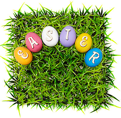 포토 JPG 스튜디오촬영 문자 알파벳 기독교 종교 종교용품 부활절 기독교용품 실내 잔디 사람없음 컬러풀 계란 풀 오브젝트 국내포토 식물 영어 기념일 컬러 내부 알 파일형식