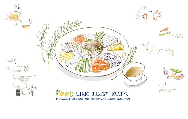PSD 음식 라인일러스트 일러스트 식재료 페인터 호박 양파 오이 돼지고기 사람없음 중식 계란 당근 흐름 프라이팬 냄비 간장 레시피 과정 양장피 국내일러스트 컨셉 채소 페인팅 주방용품 뿌리채소 육류 알 양념 솥 파일형식
