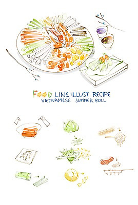 PSD 음식 라인일러스트 일러스트 식재료 페인터 오이 새우 도마 사람없음 당근 흐름 소고기 프라이팬 양상추 파인애플 레시피 과정 동남아음식 라이스페이퍼 쌀국수면 월남쌈 믹싱볼 국내일러스트 그릇 컨셉 채소 과일 페인팅 주방용품 뿌리채소 육류 갑각류 면류 열대과일 베트남음식 파일형식