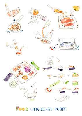PSD 음식 라인일러스트 일러스트 식재료 페인터 양파 오이 새우 사람없음 닭고기 흐름 프라이팬 오븐 케첩 레몬 레시피 식칼 과정 날치알 유부 믹싱볼 국내일러스트 그릇 컨셉 채소 과일 페인팅 주방용품 육류 갑각류 알 가전제품 소스_음식 파일형식