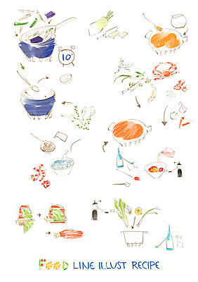 PSD 음식 채소 라인일러스트 일러스트 식재료 페인터 고추 양파 사람없음 흐름 소고기 꽃게 솥 냄비 무 오징어 간장 레시피 과정 대파 다시마 멸치 청주 국내일러스트 컨셉 페인팅 주방용품 연체동물 뿌리채소 주류 육류 어류 수중동물 게 양념 해조류 파 파일형식