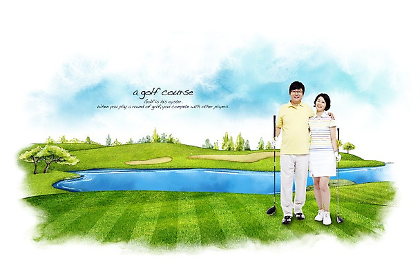 전신 PSD 나무 편집 편집이미지 라이프스타일 부부 커플 여자 남자 골프 골프장 하늘 건강 미소 웃음 사람 잔디 초원 성인 취미 두명 라이프 물 레포츠 운동 구기 건강관리 골프채 성인만 이미지편집 자연요소 식물 스포츠 스포츠시설 관계 레저 골프용품 표정 관리 생활 파일형식