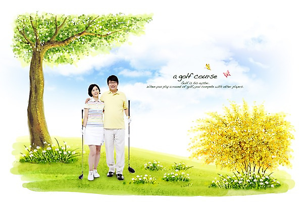 전신 PSD 나무 편집 편집이미지 라이프스타일 부부 커플 여자 남자 나비 골프 골프장 하늘 건강 미소 웃음 사람 잔디 초원 성인 취미 두명 라이프 레포츠 운동 구기 건강관리 골프채 들꽃 개나리 성인만 이미지편집 식물 꽃 스포츠 곤충 스포츠시설 관계 레저 골프용품 표정 관리 생활 파일형식