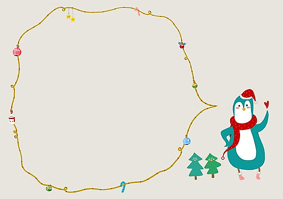 PSD 나무 동물 동물캐릭터 말풍선 일러스트 산타모자 프레임 틀 사람없음 새캐릭터 펭귄 펭귄캐릭터 국내일러스트 일러캐릭터 식물 캐릭터 모자_잡화 크리스마스 조류 파일형식