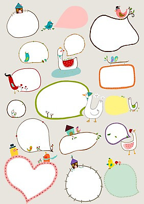 PSD 동물 모자 말풍선 일러스트 조류 주택 오리 프레임 두건 틀 사람없음 나뭇가지 거위 국내일러스트 나무 잡화 건물 파일형식