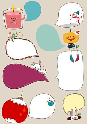 PSD 말풍선 크리스마스 일러스트 초 촛불 눈사람 호박 양말 프레임 틀 사람없음 장식 장식볼 토끼 토시 국내일러스트 옷 기념일 채소 포유류 반려동물 파일형식