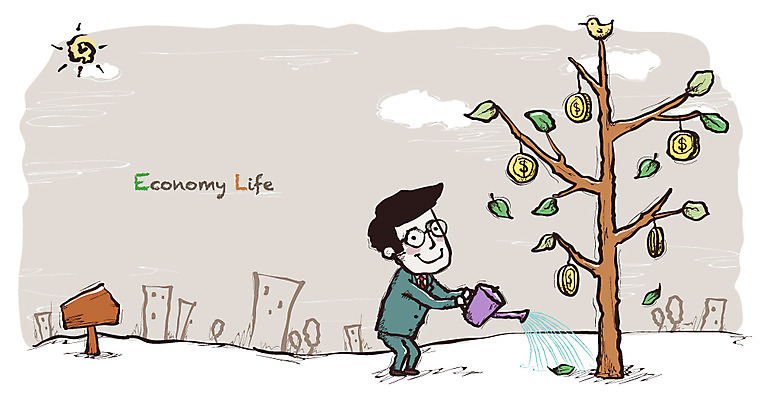 EPS 나무 구름 남자 돈 일러스트 가정 가족 조류 나뭇잎 한명 웃음 사람 성인 건물 금융 경제 태양 동전 팻말 물뿌리개 성장 재테크 가정경제 돈나무 국내일러스트 자연요소 식물 동물 1 건축물 잎 관계 프레임 표정 재산 파일형식 벡터