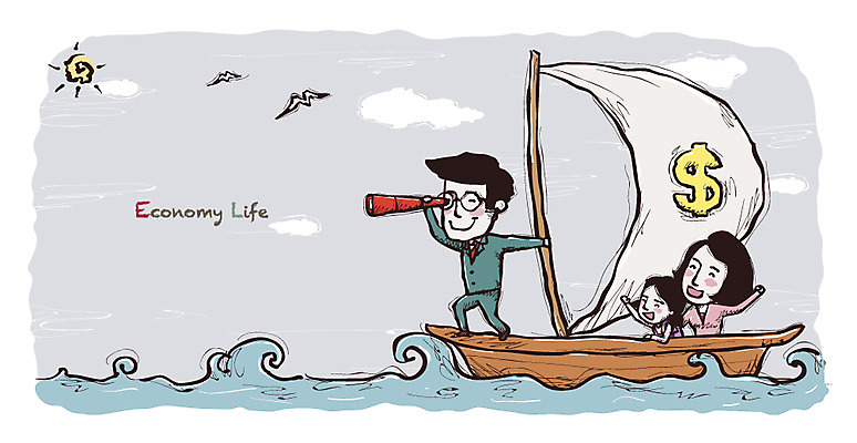 EPS 나무 구름 기호 여자 남자 어린이 바다 40대 돈 일러스트 가정 가족 갈매기 조류 엄마 항해 미소 웃음 사람 소녀 건물 세명 30대 금융 경제 부모 태양 달러 망원경 자녀 아빠 재테크 가정경제 선박 국내일러스트 자연요소 식물 동물 문자 건축물 중년 수상교통 배_교통 관계 표정 장년 재산 파일형식 벡터