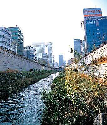 포토 JPG 주간 식물 건축물 현대건축 아시아 서울 한국 사람 풍경 빌딩 여러명 야외 건물 도시풍경 고층빌딩 원근감 도시 풀 개울 도심 댐 수도 청계천 종로 가교 수도_도성 국내포토 자연요소 공공시설 건축 나라 뷰포인트 다수 강 랜드마크 파일형식