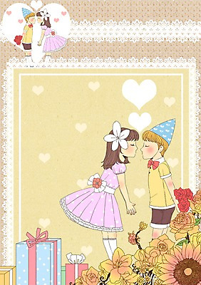 PSD 템플릿 커플 여자 남자 꽃 프로포즈 카드템플릿 화이트데이 해바라기 키스 발렌타인데이 선물 사랑 미소 웃음 사람 소년 두명 10대 선물상자 고깔모자 십대만 이미지템플릿 카드프레임 식물 모자_잡화 감정 어린이 관계 데이이벤트 청소년 카드_감사 프레임 표정 상자 애정표현 파일형식