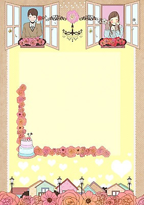 PSD 템플릿 커플 여자 남자 카드템플릿 가로등 창문 주택 사랑 미소 웃음 사람 두명 건물 케이크 종이컵 통화 이미지템플릿 카드프레임 건축물 공공시설 감정 관계 모션 디저트 카드_감사 프레임 표정 컵 일회용 파일형식