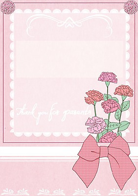 PSD 템플릿 꽃 리본 분홍색 카드템플릿 사랑 사람없음 빨간색 부모 어버이날 카네이션 감사 5월행사 이미지템플릿 카드프레임 식물 기념일 감정 컬러 가족 카드_감사 프레임 이벤트 5월 파일형식