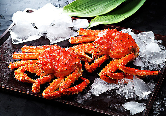 포토 JPG 스튜디오촬영 그릇 음식 잎 일본문화 쟁반 실내 요리 사람없음 얼음 해산물 킹크랩 일본음식 국내포토 자연요소 식물 동양문화 식기 외국문화 내부 게 파일형식