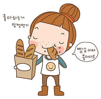 EPS 캐릭터 우먼라이프 라이프스타일 여자 빵 스티커 일러스트 디저트 한명 미소 웃음 사람 20대 성인 일상 라이프 생활 바게트 먹기 다빈이 청년만 청년여자만 청년여자한명만 성인여자한명만 일러캐릭터 1 음식 모션 표정 청년 여자만 여자한명만 성인여자만 성인만 파일형식 벡터