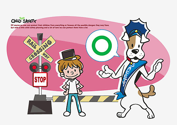 EPS 동물 캐릭터 남자 어린이 일러스트 한명 안전 사람 소년 기찻길 횡단보도 강아지 신호등 사회이슈 예방 생활안전 안전수칙 개캐릭터 질서 스쿨존 안전수칙캐릭터 남자만 남자한명만 어린이만 소년만 소년한명만 철도의날 일러캐릭터 1 동물캐릭터 컨셉 반려동물 예절 보행로 개 파일형식 벡터 법정기념일