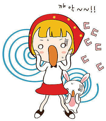 EPS 동물 캐릭터 한마리 라이프스타일 여자 스티커 일러스트 청소년캐릭터 한명 사람 일상 라이프 생활 반려동물 놀람 토끼 무서움 공포 토리 토리와토실이 토실 비명 여자만 여자한명만 일러캐릭터 1 감정 인물캐릭터 포유류 청소년 표정 파일형식 벡터