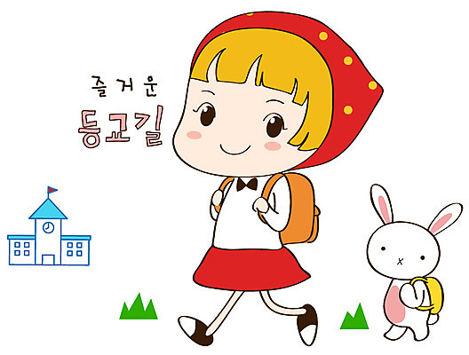 EPS 동물 캐릭터 한마리 라이프스타일 여자 스티커 일러스트 학교 청소년캐릭터 한명 미소 웃음 사람 일상 라이프 생활 반려동물 토끼 등교 토리 토리와토실이 토실 여자만 여자한명만 일러캐릭터 1 교육 인물캐릭터 포유류 청소년 표정 등하교 파일형식 벡터