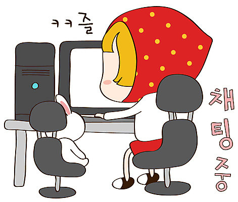 EPS 동물 캐릭터 한마리 라이프스타일 여자 스티커 의자 일러스트 청소년캐릭터 한명 사람 일상 라이프 생활 반려동물 컴퓨터 모니터 토끼 토리 토리와토실이 토실 여자만 여자한명만 일러캐릭터 1 인물캐릭터 가구 포유류 청소년 전자제품 파일형식 벡터