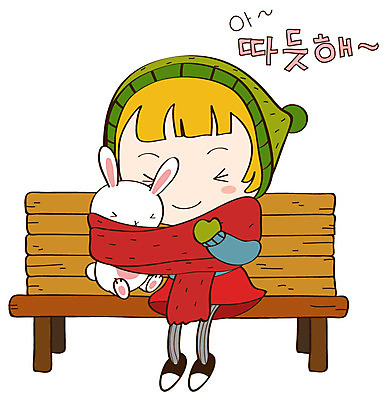 EPS 동물 캐릭터 한마리 라이프스타일 여자 스티커 겨울 벤치 일러스트 청소년캐릭터 한명 사람 일상 라이프 생활 반려동물 목도리 추위 토끼 토리 토리와토실이 토실 여자만 여자한명만 일러캐릭터 1 잡화 계절 인물캐릭터 의자 포유류 청소년 파일형식 벡터
