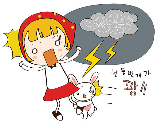 EPS 동물 캐릭터 한마리 라이프스타일 여자 스티커 일러스트 날씨 청소년캐릭터 한명 사람 일상 라이프 생활 반려동물 놀람 토끼 번개 먹구름 날씨캐릭터 토리 토리와토실이 토실 여자만 여자한명만 일러캐릭터 1 감정 인물캐릭터 포유류 청소년 표정 파일형식 벡터 구름_자연