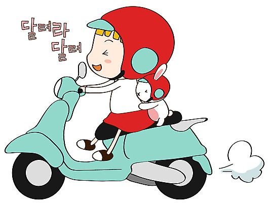 EPS 동물 캐릭터 한마리 라이프스타일 여자 스티커 일러스트 청소년캐릭터 한명 미소 웃음 사람 일상 라이프 생활 반려동물 달리기 드라이브 스쿠터 토끼 토리 토리와토실이 토실 여자만 여자한명만 일러캐릭터 1 인물캐릭터 포유류 모션 청소년 표정 운전 오토바이 파일형식 벡터