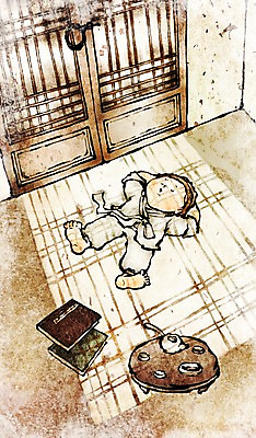 PSD 종교 여유 어린이 불교 일러스트 주전자 그림자 한명 사람 소년 책 믿음 방 부처님오신날 찻잔 명상 낮잠 동자승 불경 남자만 남자한명만 어린이만 소년만 소년한명만 국내일러스트 1 기념일 남자 감정 주방용품 잔 잠 승려 파일형식