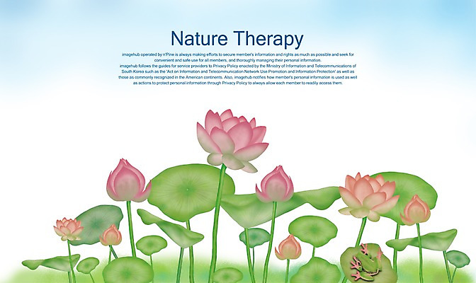 PSD 동물 사계절 계절 꽃 분홍색 백그라운드 일러스트 파충류 자연 연꽃 개구리 사람없음 여름 연잎 청개구리 국내일러스트 식물 컬러 잎 양서류 생태계 파일형식