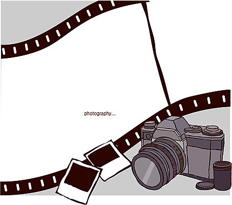 EPS 백그라운드 라인일러스트 일러스트 사람없음 카메라 필름 라인아트 폴라로이드사진 국내일러스트 선 전자제품 폴라로이드 파일형식 벡터