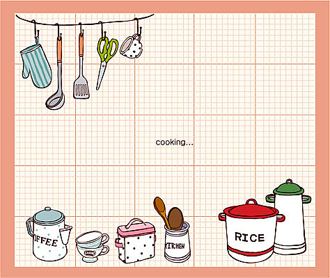 EPS 그릇 백그라운드 라인일러스트 일러스트 주전자 주방용품 가위 통 사람없음 컵 숟가락 라인아트 국자 뒤집개 주걱 모눈 국내일러스트 식기 선 생활용품 문구용품 수저 파일형식 벡터