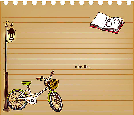 EPS 안경 선 백그라운드 가로등 라인일러스트 일러스트 사람없음 책 자전거 공책 라인아트 줄노트 국내일러스트 잡화 공공시설 문구용품 바이크 파일형식 벡터