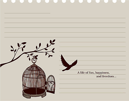 EPS 실루엣 선 백그라운드 라인일러스트 일러스트 조류 공책 나뭇가지 라인아트 새장 줄노트 국내일러스트 나무 동물 문구용품 촬영기법 케이지 파일형식 벡터