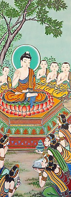 포토 JPG 종교 문화 불교 미술 그림 부처 과거 탱화 불교미술 마야부인 국내포토 컨셉 문화예술 파일형식